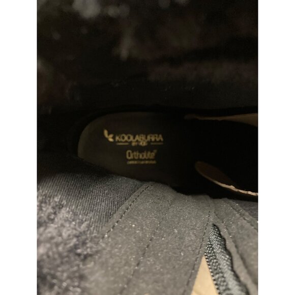 Koolaburra By UGG Women Black Faux Fur Wedge Ankle Boots Size 11 US - Picture 8 of 8